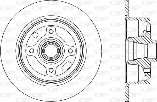 OPEN PARTS Тормозной диск BDR1413.10